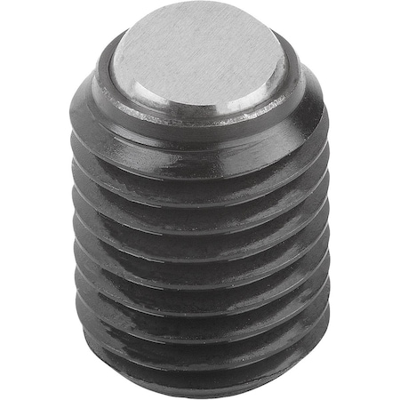 Ball-End Thrust Screw Without Head, Form:B M10X1, L2=12,3, Comp:Steel